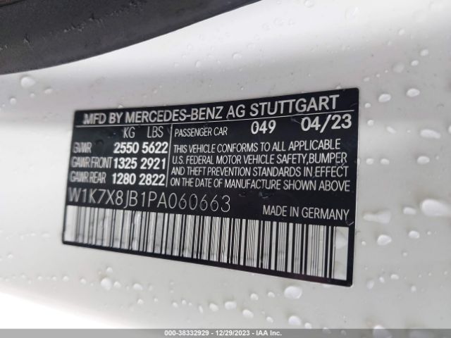 2023 MERCEDES-BENZ AMG GT 63 4-DOOR COUPE W1K7X8JB1PA060663 Photo 8