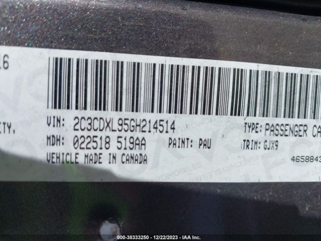 2C3CDXL95GH214514 Dodge Charger Srt Hellcat