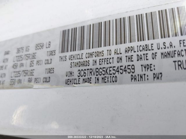 3C6TRVBG5KE545459 RAM Promaster 1500 1500 High