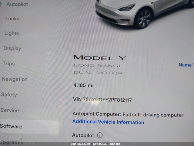 2023 TESLA MODEL Y 7SAYGDEE2PF812117 Photo 6