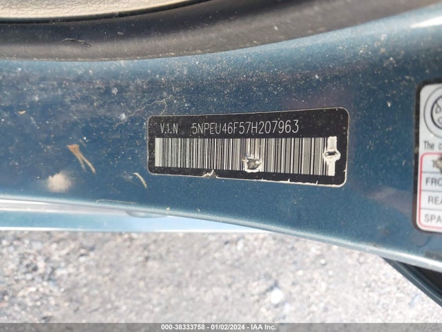 2007 HYUNDAI SONATA LIMITED/LIMITED W/XM/SE V6 VIN: 5NPEU46F57H207963