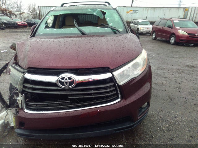 2015 TOYOTA HIGHLANDER XLE V6 VIN: 5TDJKRFH0FS150986