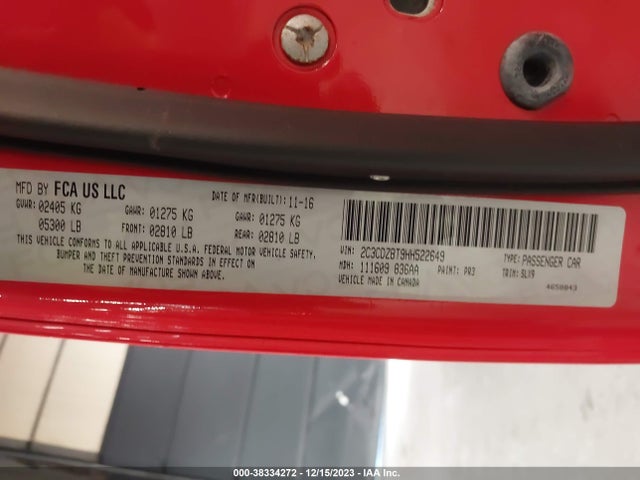 Dodge Challenger R/t Plus 2017 2C3CDZBT9HH522649 Image 9