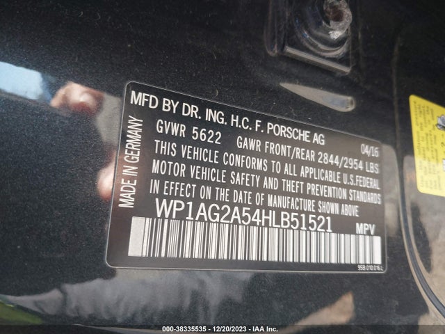 2017 PORSCHE MACAN WP1AG2A54HLB51521 Photo 8