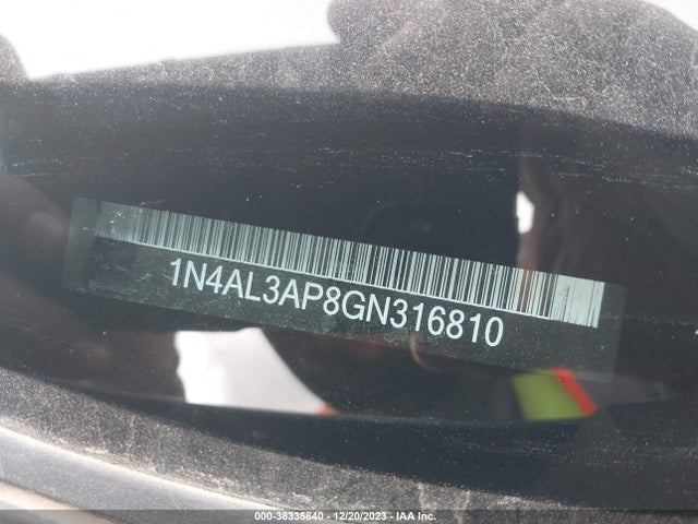 Nissan Altima 2.5 S 2016 1N4AL3AP8GN316810 Image 9
