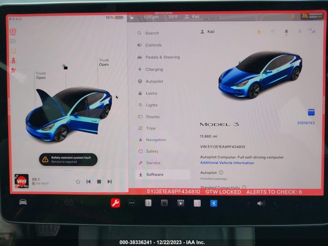 2023 TESLA MODEL 3 5YJ3E1EA9PF434810 Photo 6