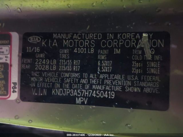 KNDJP3A57H7450419 KIA SOUL +