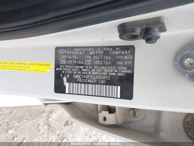 Hyundai ACCENT SE 2016 KMHCT4AE4GU090855 Image 9