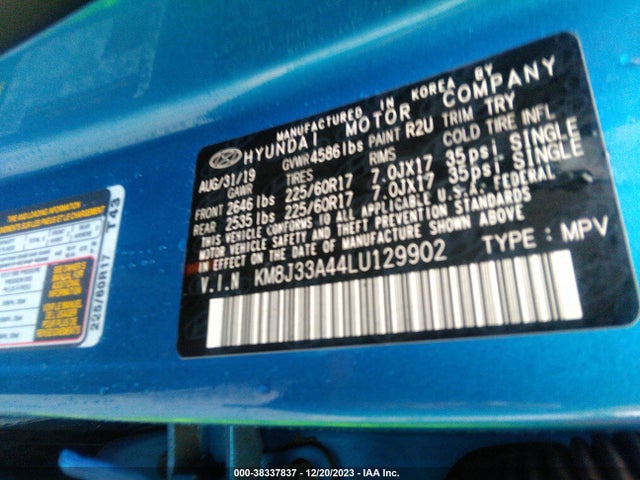Hyundai Tucson Value 2020 KM8J33A44LU129902 Image 9