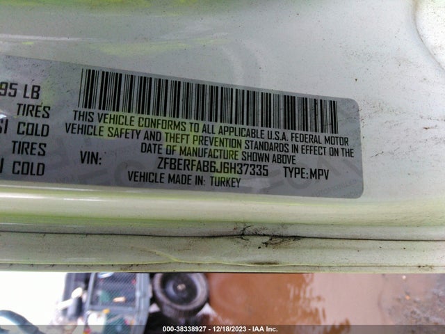 ZFBERFAB6J6H37335 RAM Promaster City Tradesman
