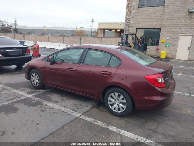 2012 HONDA CIVIC LX VIN: 19XFB2F56CE369489