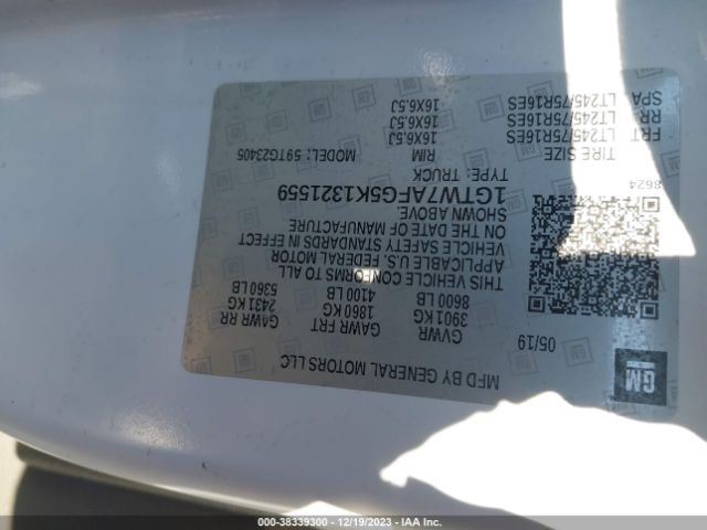 1GTW7AFG5K1321559 GMC Savana 2500 Work Van
