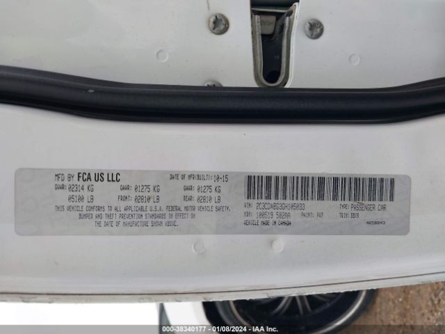 2C3CDXBG3GH105033 Dodge Charger Se