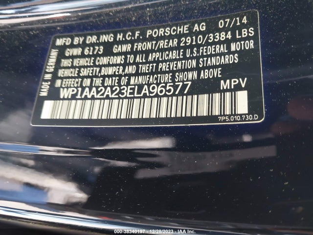 2014 PORSCHE CAYENNE WP1AA2A23ELA96577 Photo 8