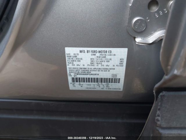 1FM5K8AB9PGA62816 Ford Police Interceptor Utility