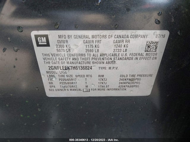Chevrolet EQUINOX LS 2017 2GNFLEEK7H6136824 Image 9