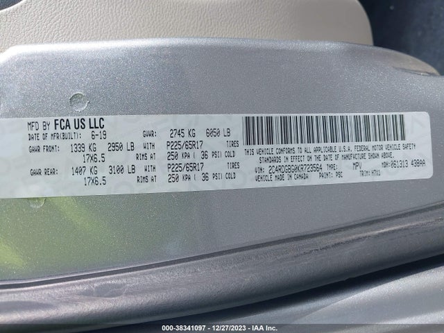 Dodge Grand Caravan Se 2019 2C4RDGBG0KR723564 Image 9