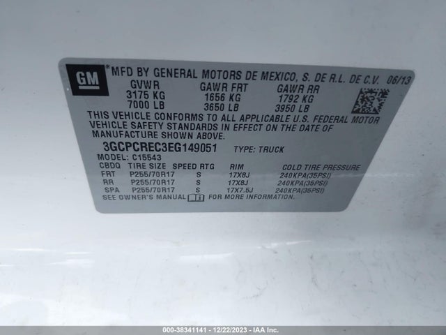 Chevrolet Silverado 1500 1lt 2014 3GCPCREC3EG149051 Image 9