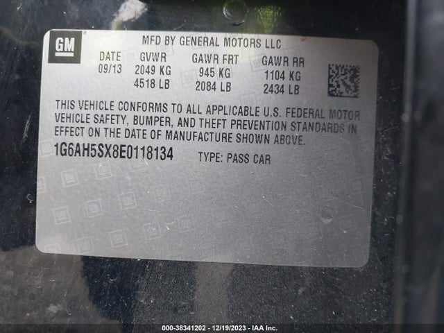 Cadillac ATS LUXURY 2014 1G6AH5SX8E0118134 Image 9