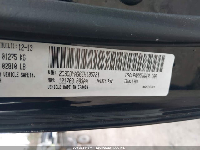 Dodge Challenger Sxt 2014 2C3CDYAG6EH195721 Image 9
