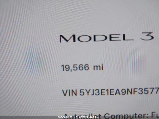Tesla Model 3 Rear-wheel Drive 2022 5YJ3E1EA9NF357725 Image 15