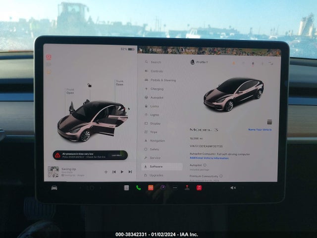 Tesla Model 3 Rear-wheel Drive 2022 5YJ3E1EA9NF357725 Image 7