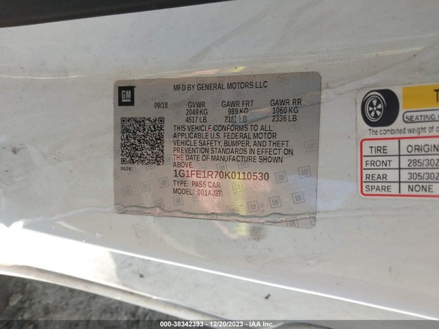 Chevrolet Camaro 1ss 2019 1G1FE1R70K0110530 Image 9