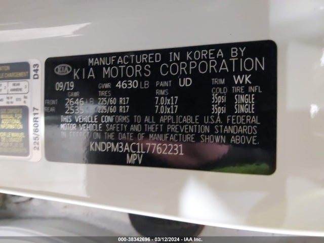 KIA Sportage Lx 2020 KNDPM3AC1L7762231 Image 9