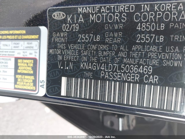 KIA Optima Plug-in Hybrid Ex 2020 KNAGV4LD7L5036469 Image 9