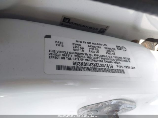 6G3NS5U3XEL951610 Chevrolet Caprice Police