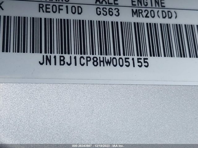 JN1BJ1CP8HW005155 Nissan Rogue Sport Sv
