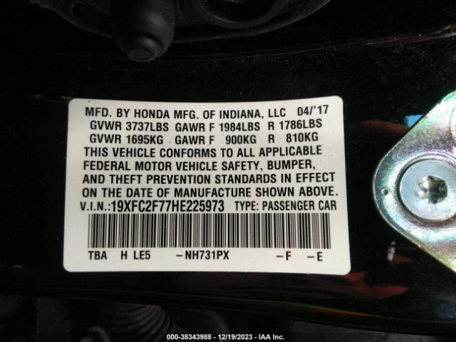 19XFC2F77HE225973 Honda CIVIC EX