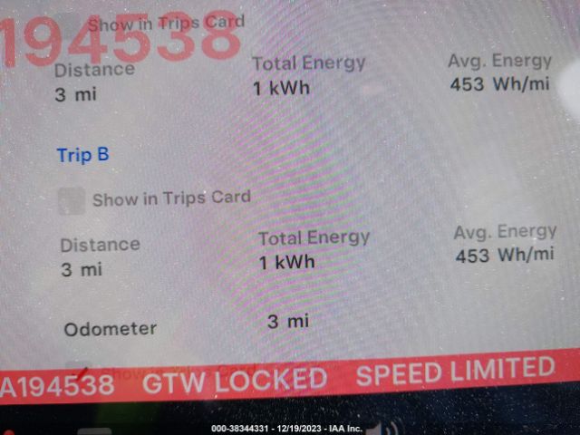 7SAYGDEE6PA194538 Tesla Model Y