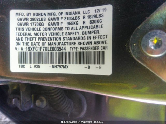 19XFC1F7XLE003544 Honda Civic Ex-l