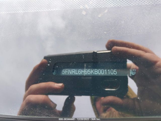 5FNRL6H95KB001105 Honda Odyssey Elite