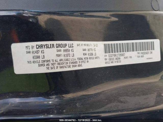 2012 FIAT 500 3C3CFFBR1CT295857 Photo 8