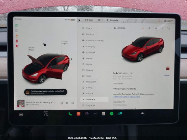 Tesla Model Y Long Range Dual Motor All-wheel Drive 2022 7SAYGDEE7NF310717 Image 18
