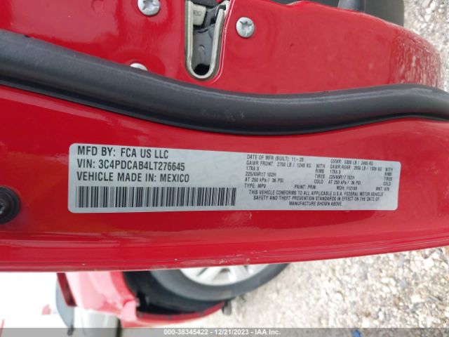 3C4PDCAB4LT276645 Dodge Journey Se Value
