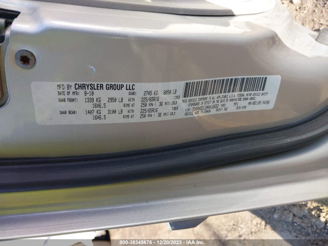 2010 DODGE GRAND CARAVAN SXT VIN: 2D4RN5D12AR416652