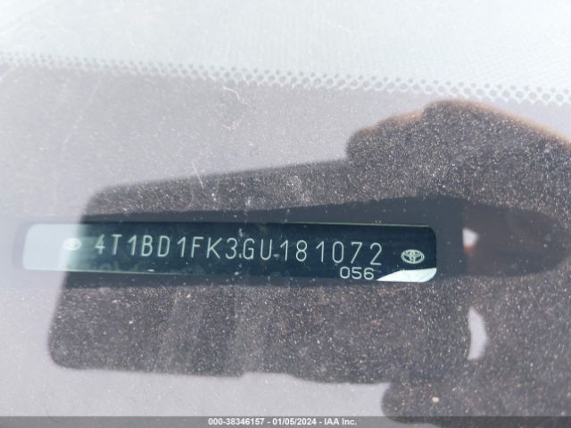 4T1BD1FK3GU181072 Toyota Camry Hybrid Xle