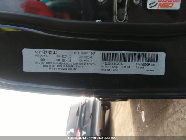 Dodge Charger Sxt Awd 2017 2C3CDXJG3HH645047 Image 9