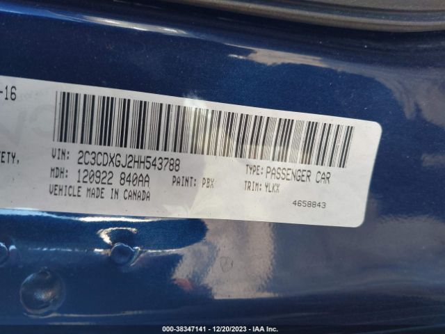 2C3CDXGJ2HH543788 Dodge Charger Daytona 392 Rwd