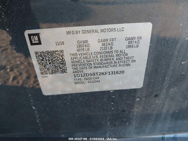Chevrolet MALIBU LT 2019 1G1ZD5ST2KF131620 Image 8