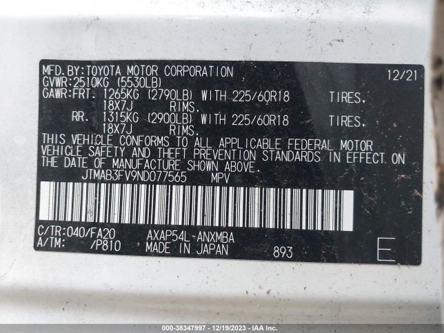 Toyota Rav4 Prime Se 2022 JTMAB3FV9ND077565 Image 9