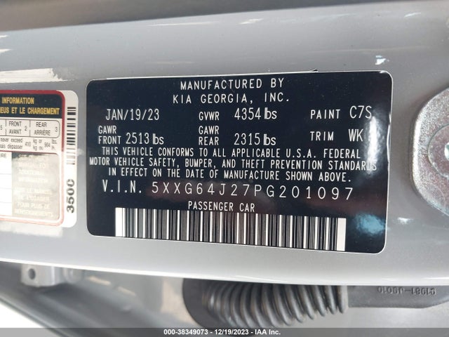 KIA K5 Gt-line 2023 5XXG64J27PG201097 Image 9