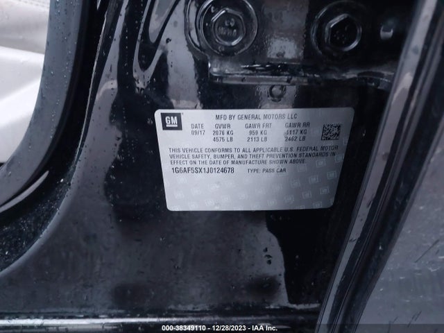 1G6AF5SX1J0124678 Cadillac ATS LUXURY