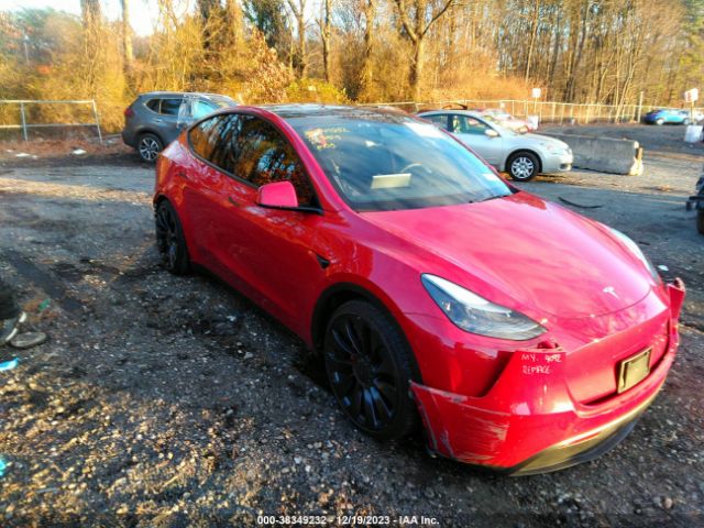 Auction sale of the 2023 Tesla Model Y Awd/performance Dual Motor All-wheel Drive, vin: 7SAYGDEF8PF810509, lot number: 38349232