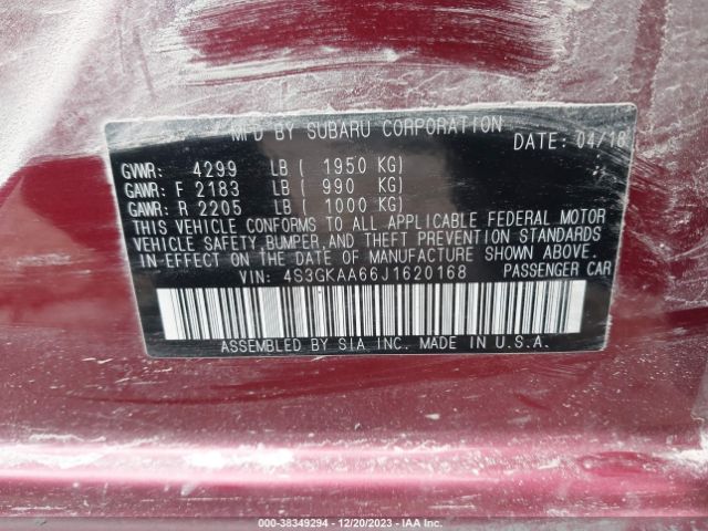 4S3GKAA66J1620168 Subaru Impreza 2.0i