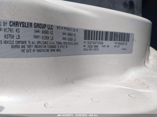 2015 FIAT 500E 3C3CFFGE4FT570230 Photo 8