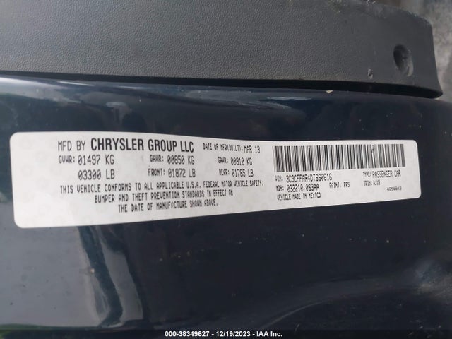 2013 FIAT 500 3C3CFFAR4DT660616 Photo 8